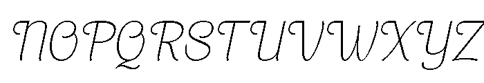 Brangkal Thin Italic Font UPPERCASE