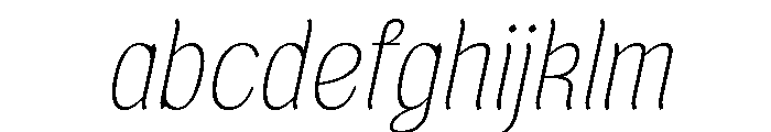 Brangkal Thin Italic FONT