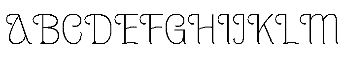 Brangkal Thin Font UPPERCASE