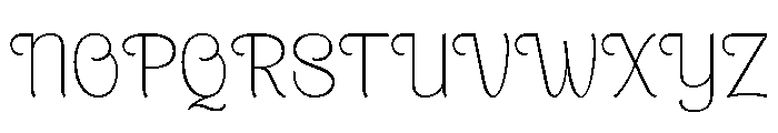 Brangkal Thin Font UPPERCASE