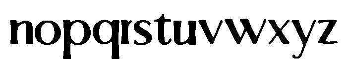 Brantley Font LOWERCASE