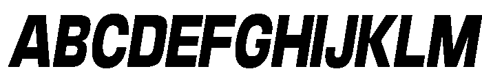 Braskion Black Cond Obliq Font UPPERCASE
