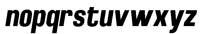 Braskion Black Cond Obliq Font LOWERCASE