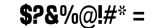 Braskion Black Condensed Font OTHER CHARS