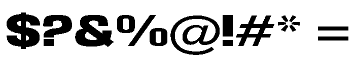 Braskion Black Expanded Font OTHER CHARS