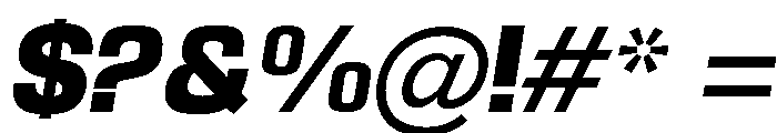 Braskion Black Oblique Font OTHER CHARS