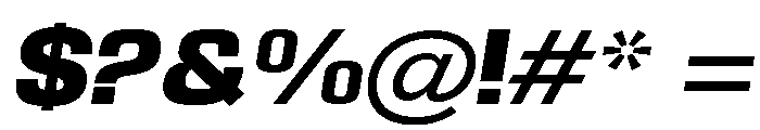 Braskion Black SemExp Obliq Font OTHER CHARS