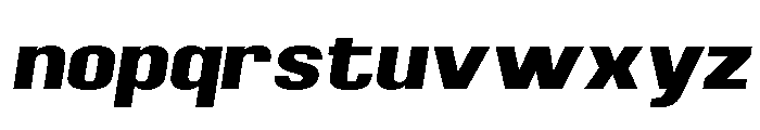 Braskion Black SemExp Obliq Font LOWERCASE