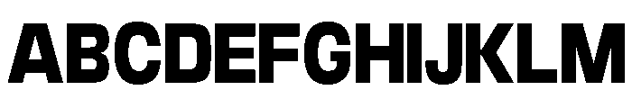 Braskion Black Semi Condensed Font UPPERCASE