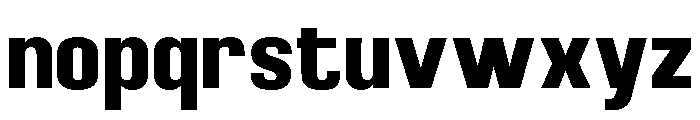 Braskion Black Semi Condensed Font LOWERCASE