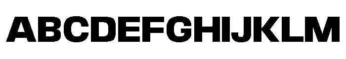 Braskion Black Semi Expanded Font UPPERCASE