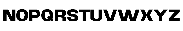 Braskion Black Semi Expanded Font UPPERCASE