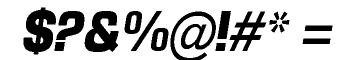 Braskion Black SemiCond Obliq Font OTHER CHARS