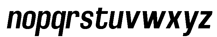 Braskion Bold Condensed Oblique Font LOWERCASE
