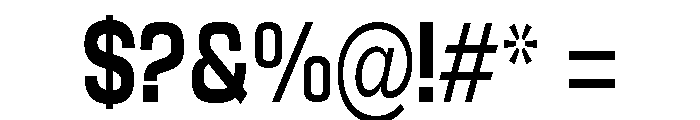 Braskion Bold Condensed Font OTHER CHARS