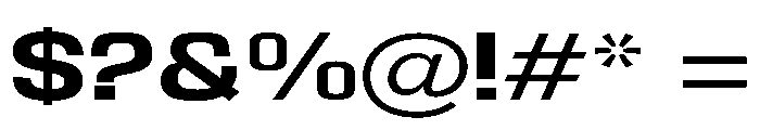 Braskion Bold Expanded Font OTHER CHARS