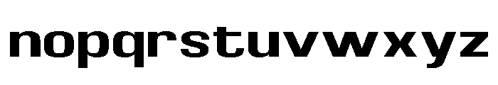 Braskion Bold Expanded Font LOWERCASE