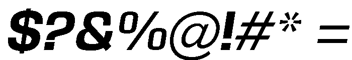 Braskion Bold Oblique Font OTHER CHARS