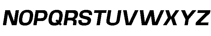 Braskion Bold Oblique Font UPPERCASE