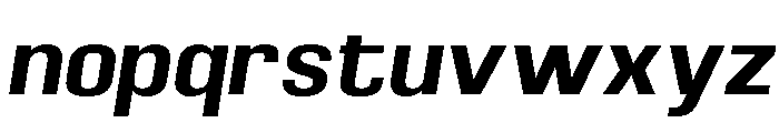 Braskion Bold Oblique Font LOWERCASE