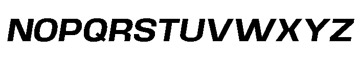 Braskion Bold SemExp Obliq Font UPPERCASE