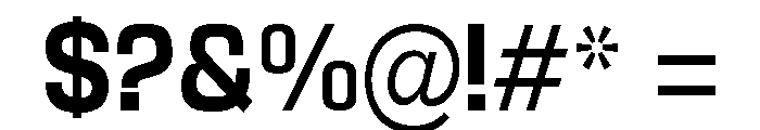 Braskion Bold Semi Condensed Font OTHER CHARS