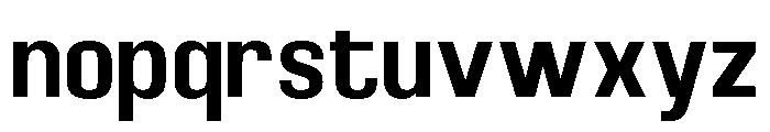 Braskion Bold Semi Condensed Font LOWERCASE
