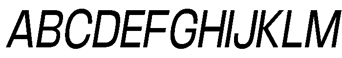 Braskion Condensed Oblique Font UPPERCASE