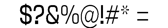 Braskion Condensed Font OTHER CHARS