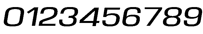 Braskion Expanded Oblique Font OTHER CHARS