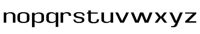 Braskion Expanded Font LOWERCASE