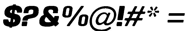 Braskion Soft Black Italic Font OTHER CHARS