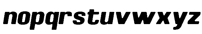 Braskion Soft Black Italic Font LOWERCASE