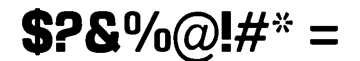 Braskion Soft Black SemCond Font OTHER CHARS