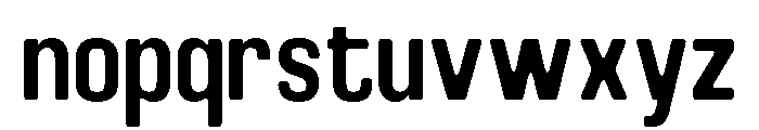 Braskion Soft Bold Condensed Font LOWERCASE