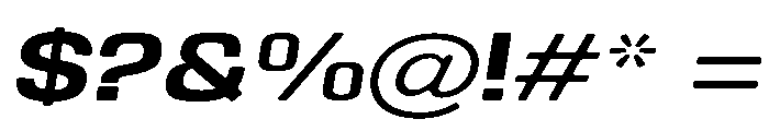 Braskion Soft Bold Exp Ita Font OTHER CHARS