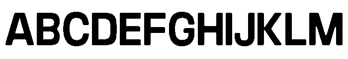 Braskion Soft Bold SemCond Font UPPERCASE
