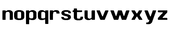 Braskion Soft Bold SemiExpanded Font LOWERCASE