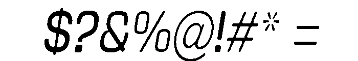 Braskion Soft Condensed Italic Font OTHER CHARS