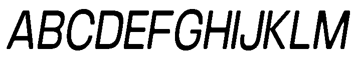 Braskion Soft Condensed Italic Font UPPERCASE