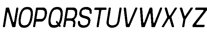 Braskion Soft Condensed Italic Font UPPERCASE