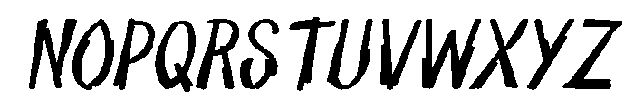 Brasko Italic Font UPPERCASE