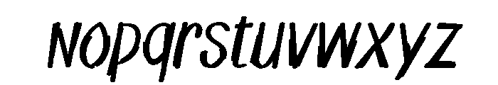Brasko Italic Font LOWERCASE
