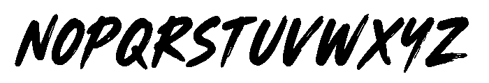 Brave Stroke Font UPPERCASE