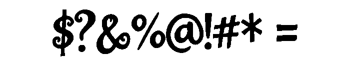 Braveli Regular Font OTHER CHARS