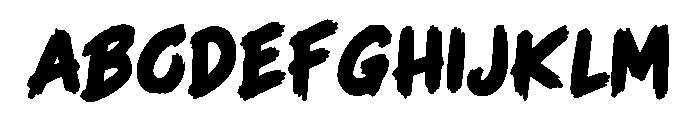 Bravely Bold Font UPPERCASE