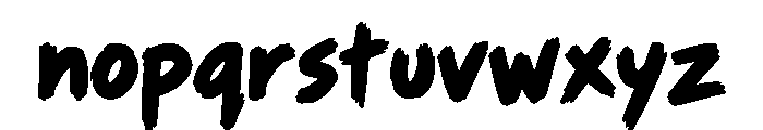 Bravely Bold Font LOWERCASE