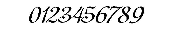 Bravelyn Script Exp Slant Font OTHER CHARS