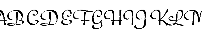Bravelyn Script Expanded Font UPPERCASE