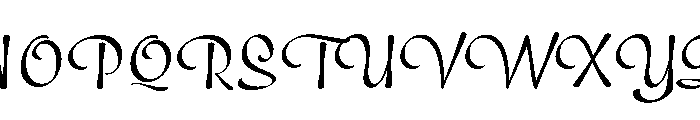 Bravelyn Script Expanded Font UPPERCASE